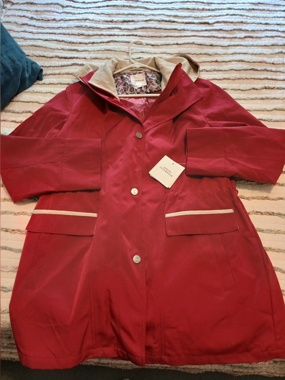 Croft & Barrow Magenta Raincoat
